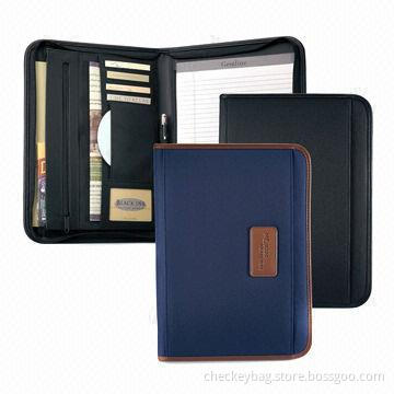 Zipper portfolio, made of 600D